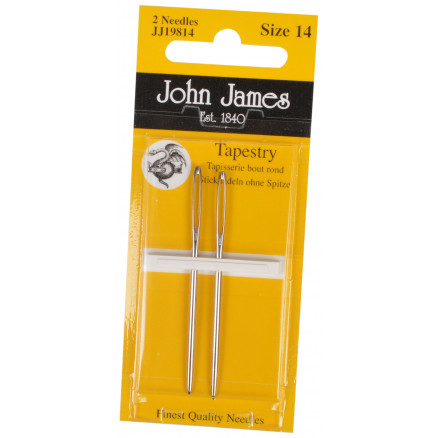 John James Gerade Nadel ohne Spitze Größe 14 - 2 Stk von John James