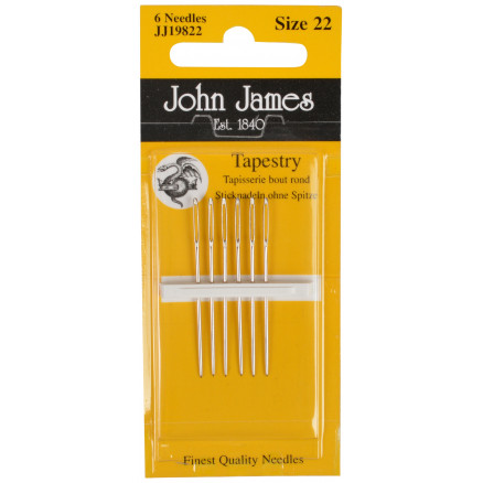 John James Gerade Nadel ohne Spitze Größe 22 - 6 Stk John James Gerade Nadel ohne Spitze Größe 22 - 6 Stk von John James