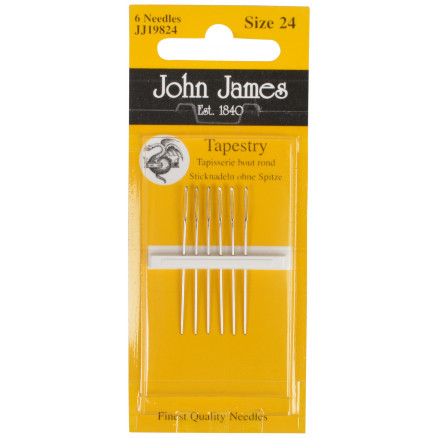 John James Gerade Nadel ohne Spitze Größe 24 - 6 Stk John James Gerade Nadel ohne Spitze Größe 24 - 6 Stk von John James