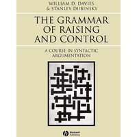 Grammar of Raising and Control von John Wiley & Sons Inc