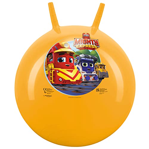 John 59545 Mighty Express Hüpfball, orange, 50 cm von John