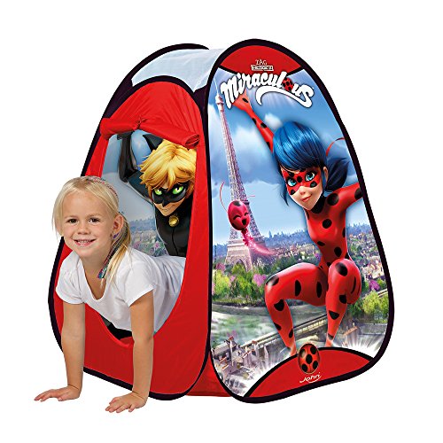 John 76044 76044-Pop Up Kinderzelt, Wurfzelt, Spielhaus mit gedrucktem Motiv für Kinder Miraculous: Tales of Ladybug & Cat Noir Spielzelt John 76044 76044-Pop Up Kinderzelt, Wurfzelt, Spielhaus mit gedrucktem Motiv für Kinder Miraculous: Tales of Ladybug & Cat Noir Spielzelt von John