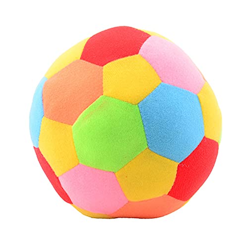 Johntoy 22034 Happy World Ball mit Rassel Durchm. 18 cm, Mehrfarbig von JohnToy