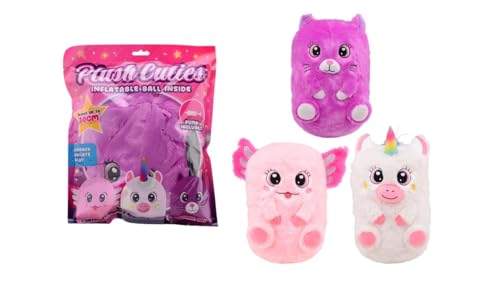 JohnToy aufblasbares Plüsch-Kuscheltier Cutie 30cm mit Pumpe - Spielzeug von JohnToy