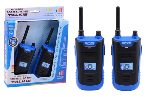 JohnToy walkie Talkie Polizei Spielzeug mit 300 Meter Reichweite von JohnToy