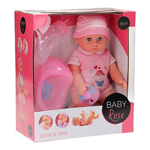 Lobcede.be Baby Rose Drink- en Plaspop 25 cm, 2 Sorten Lobcede.be Baby Rose Drink- en Plaspop 25 cm, 2 Sorten von JohnToy