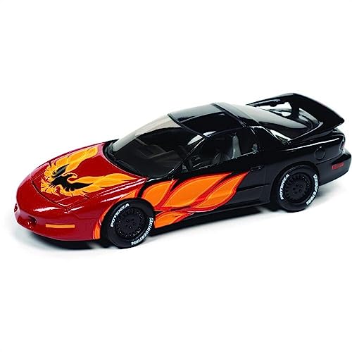 Johnny Lightning 1993 Pontiac Firebird T/A (Schwarz mit Flammen Schwarz mit rotem Firebi von Johnny Lightning