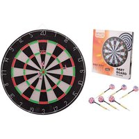 Dartscheibe mit 6 Steeldarts 450x20mm von Johntoy