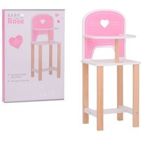 Puppenstuhl Baby Rose Holz rosa/weiß/natur 20x23,5x56cm Puppenstuhl Baby Rose Holz rosa/weiß/natur 20x23,5x56cm von Johntoy