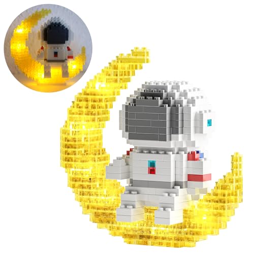 Johyzmpun Space Astronaut Bauspielzeug,387 Teile Astronaut Mond Micro Bausteine Figuren,Bausteine für Jugendliche oder Erwachsene Johyzmpun Space Astronaut Bauspielzeug,387 Teile Astronaut Mond Micro Bausteine Figuren,Bausteine für Jugendliche oder Erwachsene von Johyzmpun