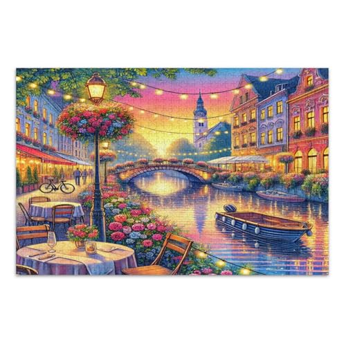 Romantische K Pink Puzzle Pizzles 1000 Puzzles für Erwachsene mit Buchstaben auf der Rückseite Lustige Puzzles von Joitme