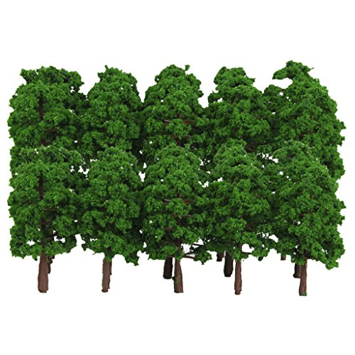 40 x Modellbäume DIY Eisenbahn Landschaft Zubehör 3,15 Zoll 1/150 N Maßstab für Zug Layouts und Dioramen 40 x Modellbäume DIY Eisenbahn Landschaft Zubehör 3,15 Zoll 1/150 N Maßstab für Zug Layouts und Dioramen von Jojomis