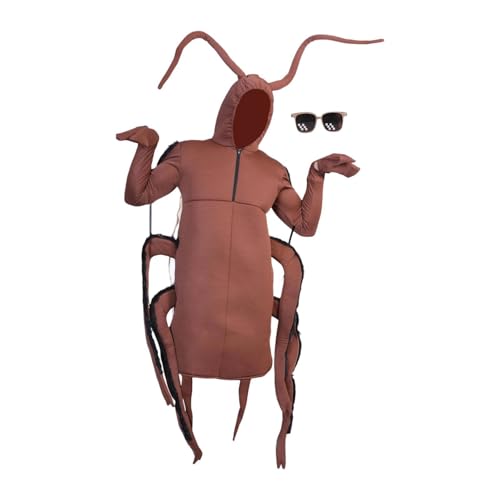Halloween-Kostüm für Erwachsene, bezaubernder Overall mit Tentakeln und Sonnenbrille für Festivalpartys von Jojomis