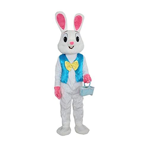 Hasenkostüm für Erwachsene, Ganzkörper-Plüsch-Hasen-Overall, Ostern, Halloween, Party-Outfit von Jojomis
