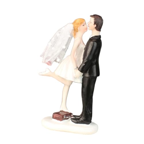 Hochzeitstortenaufsatz Braut und Bräutigam Figur Harz Paar Skulptur für Mittelstück Antrag Schlafzimmer Schreibtisch Dekoration von Jojomis