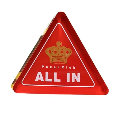 Jojomis Crystal Dealer & All-in Button für Texas Hold'em Poker, Clear Dealer Marker und All-In Chip, Langlebiges Acryl Poker Tisch Zubehör (All in Button) von Jojomis