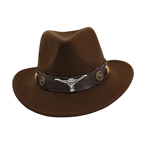 Jojomis Klassischer Western Cowboyhut für Halloween, Kostüm Cowboyhut für Damen und Herren, Universalgröße 56-58cm- stil b Jojomis Klassischer Western Cowboyhut für Halloween, Kostüm Cowboyhut für Damen und Herren, Universalgröße 56-58cm- stil b von Jojomis