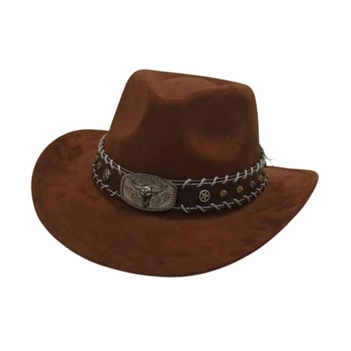 Jojomis Klassischer Western Cowboyhut für Halloween, Kostüm Cowboyhut für Damen und Herren, Universalgröße 56-58cm- stil g Jojomis Klassischer Western Cowboyhut für Halloween, Kostüm Cowboyhut für Damen und Herren, Universalgröße 56-58cm- stil g von Jojomis