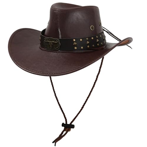 Jojomis Klassischer Western Cowboyhut für Halloween, Kostüm Cowboyhut für Damen und Herren, Universalgröße 56-58cm- stil k Jojomis Klassischer Western Cowboyhut für Halloween, Kostüm Cowboyhut für Damen und Herren, Universalgröße 56-58cm- stil k von Jojomis