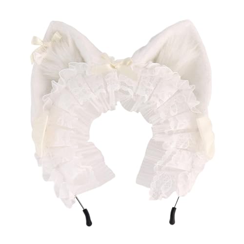 Katzenohren-Haarreif für Frauen und Mädchen, Kostümparty, Cosplay, Haarschmuck, Weiß Katzenohren-Haarreif für Frauen und Mädchen, Kostümparty, Cosplay, Haarschmuck, Weiß von Jojomis