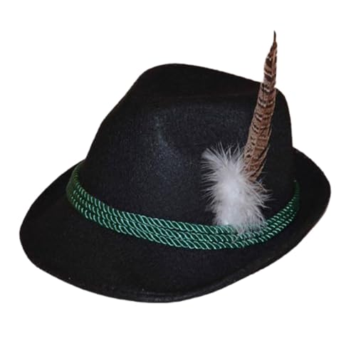 Western-Cowboyhut mit Federdekoration und gestreiftem Band für Damen und Herren, Kostüm-Requisiten, Camping, Outdoor, Schwarz Western-Cowboyhut mit Federdekoration und gestreiftem Band für Damen und Herren, Kostüm-Requisiten, Camping, Outdoor, Schwarz von Jojomis