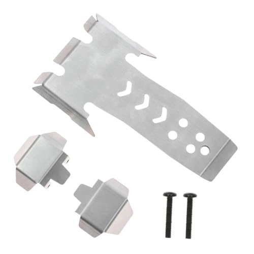 jojomis 1/10 RC Auto Chassis Armor Protector Edelstahl Schutzplatte Ersatz Zubehör Schutz von Jojomis