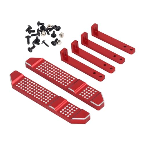 jojomis 1/12 RC Auto Pedale Ersatzteile Aluminiumlegierung Hochleistung für D90 D91 D99S - Rot von Jojomis