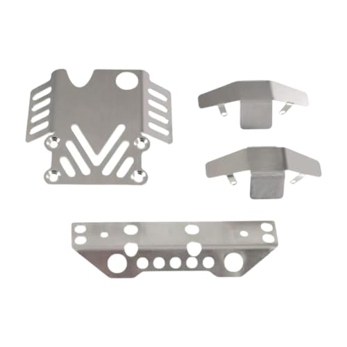 jojomis 1/12 RC Car Chassis Armor Skid Plate Set - Edelstahl Achsschutz für Spielzeug Fahrzeug Wartung & DIY Modifikation (4 Stück) von Jojomis
