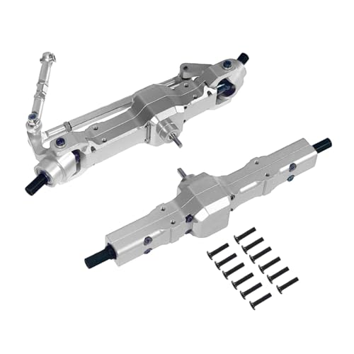 jojomis 1/16 RC Auto Vorder- und Hinterachse Montage Hochleistungs-Ersatzteile für WPL C14 C24 B14 B24 B16 B36- Silber jojomis 1/16 RC Auto Vorder- und Hinterachse Montage Hochleistungs-Ersatzteile für WPL C14 C24 B14 B24 B16 B36- Silber von Jojomis
