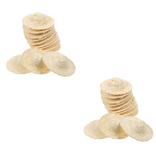 jojomis 24 Stück Mini-Strohhüte – Winzige gewebte Sonnenhüte für Puppen, Bastelzubehör, Party-Dekoration, Foto-Requisiten, Haus-Ornamente und Miniatur-Zylinder-Dekorationen jojomis 24 Stück Mini-Strohhüte – Winzige gewebte Sonnenhüte für Puppen, Bastelzubehör, Party-Dekoration, Foto-Requisiten, Haus-Ornamente und Miniatur-Zylinder-Dekorationen von Jojomis