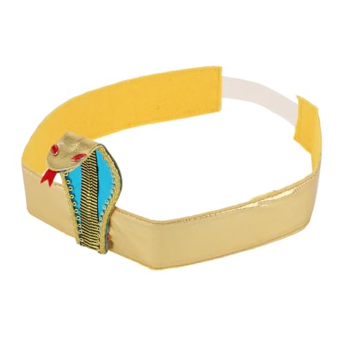 jojomis Ägyptischer Pharao, Kopfschmuck, Kostümzubehör mit Schlangenverzierung, für Halloween, Cosplay, Bühnenshow, Stirnband von Jojomis