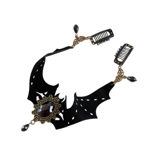 jojomis Gothic Stirnkette Festival Stirnband Ornamente Dress Up Haarschmuck Schwarz von Jojomis