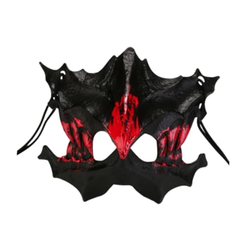 jojomis Halloween-Maske für Männer und Frauen, Tier-Gruselmaske für Party, Festival, Weihnachten, Abschlussball, Schwarz jojomis Halloween-Maske für Männer und Frauen, Tier-Gruselmaske für Party, Festival, Weihnachten, Abschlussball, Schwarz von Jojomis