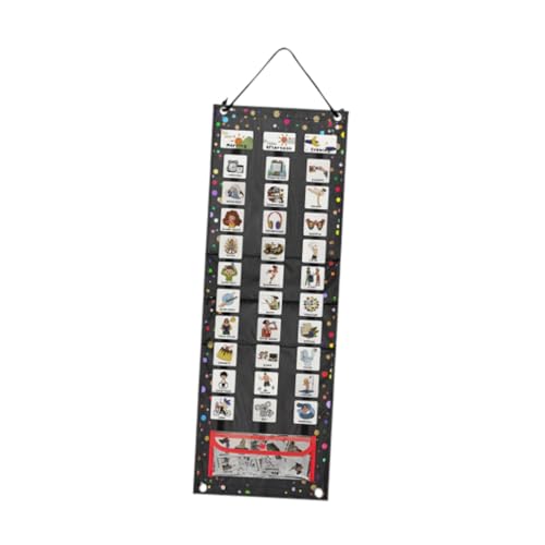 jojomis Kinder Visual Schedule Verhaltensroutine Diagramm für Heimschule und Klassenzimmer – Polyester Wandbehang mit 63 Terminkarten und 102 Aufklebern jojomis Kinder Visual Schedule Verhaltensroutine Diagramm für Heimschule und Klassenzimmer – Polyester Wandbehang mit 63 Terminkarten und 102 Aufklebern von Jojomis