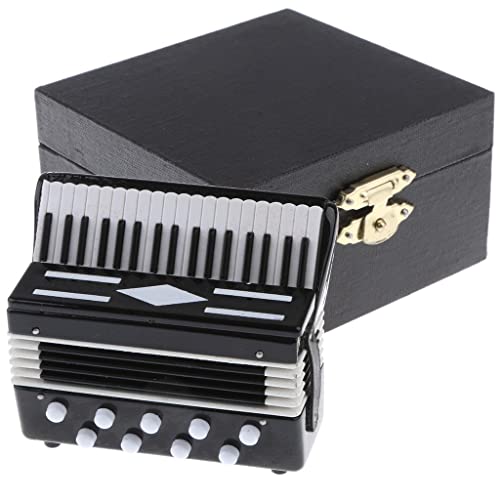 jojomis Miniatur-Akkordeon im Maßstab 1:12, mit Aufbewahrungsbox, Wohnzimmer, Ornament, Sammlerstücke jojomis Miniatur-Akkordeon im Maßstab 1:12, mit Aufbewahrungsbox, Wohnzimmer, Ornament, Sammlerstücke von Jojomis