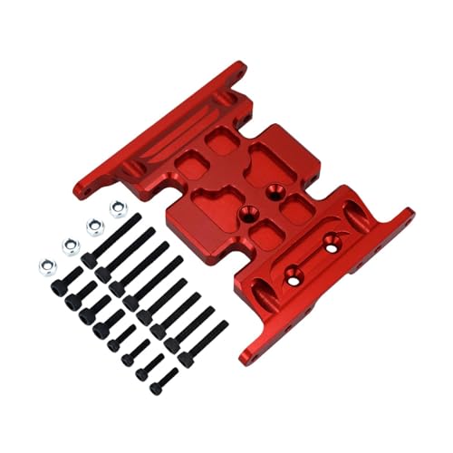 jojomis RC Crawler Center 1:10 Skid Plate Getriebehalterung DIY modifizierte stabile Multifunktions-Getriebe-Bodenplatte für SCX10, Rot jojomis RC Crawler Center 1:10 Skid Plate Getriebehalterung DIY modifizierte stabile Multifunktions-Getriebe-Bodenplatte für SCX10, Rot von Jojomis