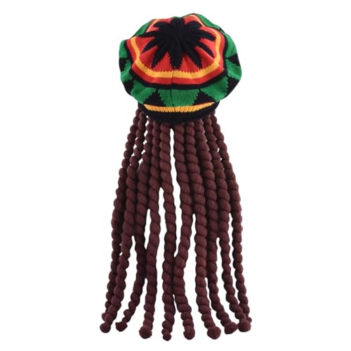 jojomis Rasta Hut Mode Lustig Lang Geflochtener Hut für Club Party Karneval Festival Bühne jojomis Rasta Hut Mode Lustig Lang Geflochtener Hut für Club Party Karneval Festival Bühne von Jojomis