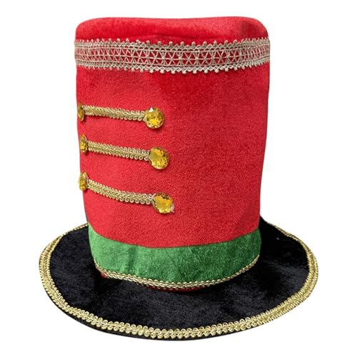 jojomis Ringmaster-Hut für Erwachsene, Nussknacker-Hut für Feiern, Motto-Partys, Schulaufführungen, 25 x 25 x 30 cm jojomis Ringmaster-Hut für Erwachsene, Nussknacker-Hut für Feiern, Motto-Partys, Schulaufführungen, 25 x 25 x 30 cm von Jojomis