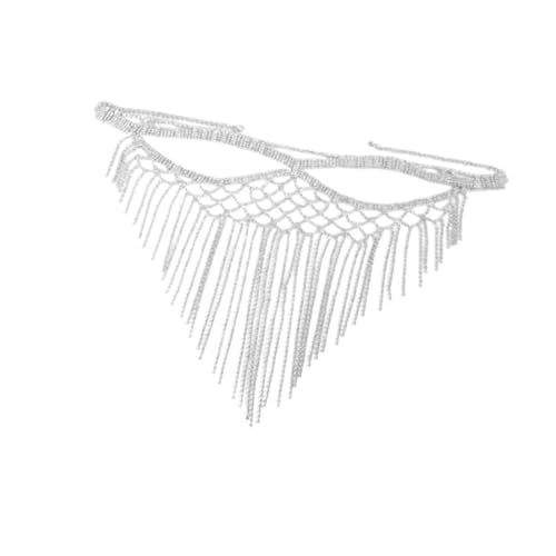 jojomis Strass-Quasten-Maske, Gesichtsmaske, Gesichtsmaske, Kostüm, Maske, Zubehör, Kopfbedeckung, lange Quaste, Schleier für Strand, Cosplay, Silber jojomis Strass-Quasten-Maske, Gesichtsmaske, Gesichtsmaske, Kostüm, Maske, Zubehör, Kopfbedeckung, lange Quaste, Schleier für Strand, Cosplay, Silber von Jojomis