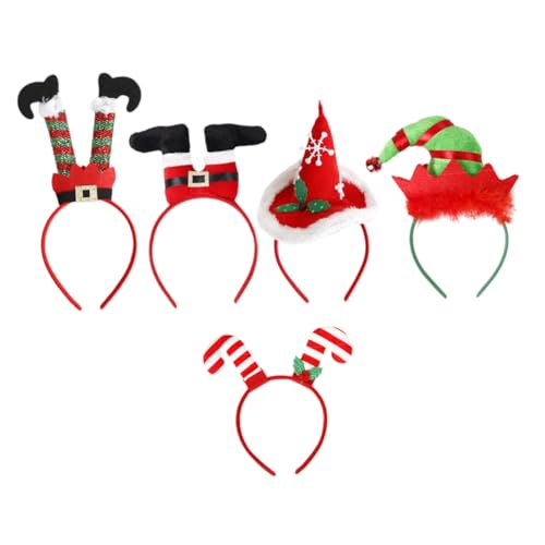 jojomis Weihnachts-Stirnbänder, niedlich, für Erwachsene, 5 Stück von Jojomis