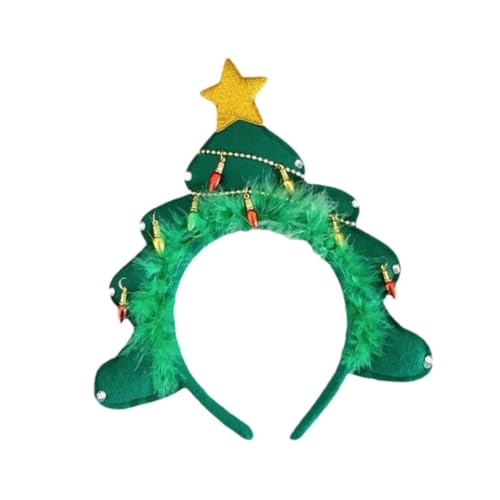 jojomis Weihnachtsbaum Stirnband Festlich Haarband für Urlaub Party Karneval Bühnenauftritt, Mehrfarbig jojomis Weihnachtsbaum Stirnband Festlich Haarband für Urlaub Party Karneval Bühnenauftritt, Mehrfarbig von Jojomis