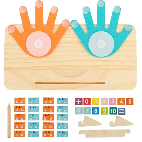 2 In 1 Holz Mathe Spielzeug Zählen, Zählen Lernspielzeug für Kinder Montessori Mathe Spielzeug Lern Zahlenspielzeug, Fingerzähl Mathespielzeug Pädagogisches Spielzeug für 3 4 5 Jahre Jungen Mädchen(A) 2 In 1 Holz Mathe Spielzeug Zählen, Zählen Lernspielzeug für Kinder Montessori Mathe Spielzeug Lern Zahlenspielzeug, Fingerzähl Mathespielzeug Pädagogisches Spielzeug für 3 4 5 Jahre Jungen Mädchen(A) von Jokapy