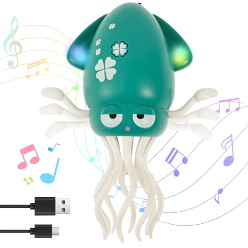 Electric Dancing Octopus Toy, Magischer Tanzender Oktopus Baby Spielzeug mit LED-Lichtern und Musik, Tummy Time Toys Automatisch Hindernisvermeidung, Geschenk für Mädchen Junge Weihnachten Geburtstag Electric Dancing Octopus Toy, Magischer Tanzender Oktopus Baby Spielzeug mit LED-Lichtern und Musik, Tummy Time Toys Automatisch Hindernisvermeidung, Geschenk für Mädchen Junge Weihnachten Geburtstag von Jokapy