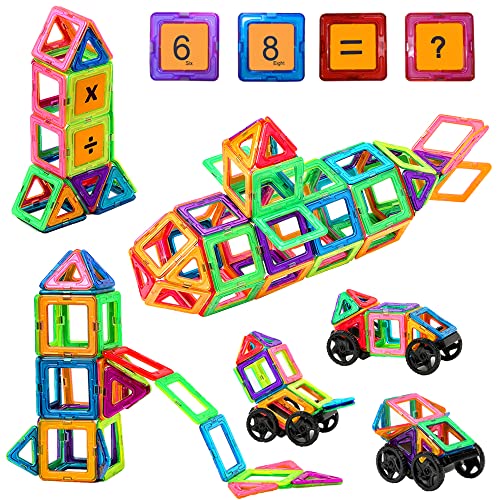 Jokooan Magnetische Bausteine,68pcs Magnetische Blöcke Set STEM Magnetbausteine Magnetische Konstruktionsspielzeug, Magnet Montessori Spielzeug Lernspiele Geschenke für Kinder Jokooan Magnetische Bausteine,68pcs Magnetische Blöcke Set STEM Magnetbausteine Magnetische Konstruktionsspielzeug, Magnet Montessori Spielzeug Lernspiele Geschenke für Kinder von Jokooan