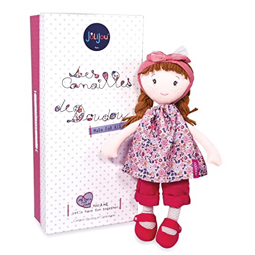 Jolijou - Les Canailles – Stoffpuppen – Kapuzinerkresse – rosa Blumen – JJ6017 Jolijou - Les Canailles – Stoffpuppen – Kapuzinerkresse – rosa Blumen – JJ6017 von Jolijou