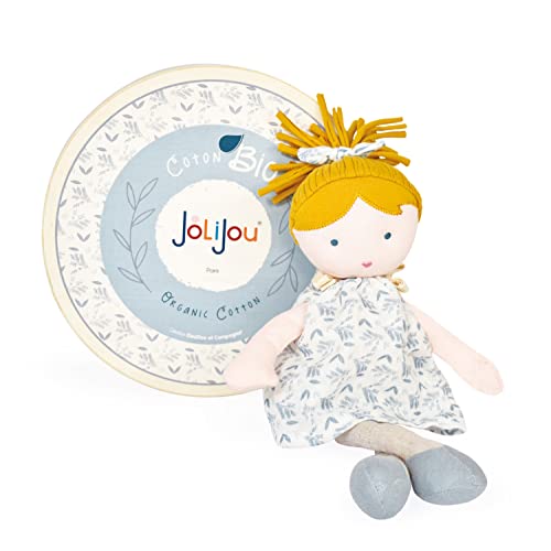 Jolijou - Les JOLIFLORES – Stoffpuppen aus Bio-Baumwolle – Flora – Rosa – JJ6027 von Jolijou