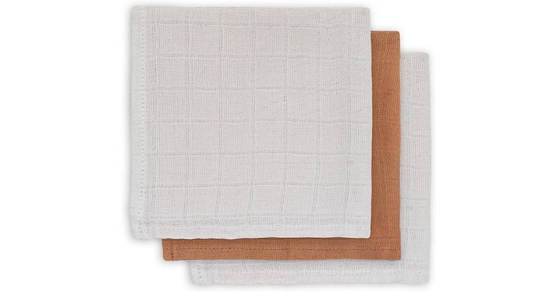 Spucktücher Bamboo caramel (3pack), 31 x 31 cm braun von jollein