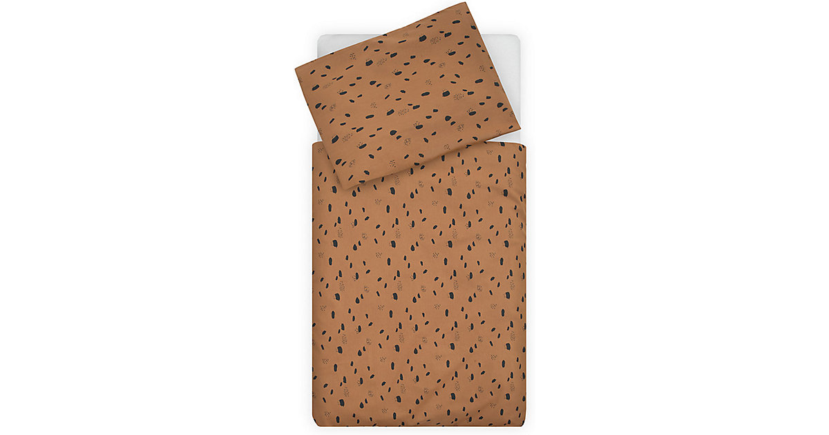 Bettwäsche, 100 x 140 + 40 x 60 cm, Spot caramel camel Gr. 100 x 135 + 40 x 60 Bettwäsche, 100 x 140 + 40 x 60 cm, Spot caramel camel Gr. 100 x 135 + 40 x 60 von jollein