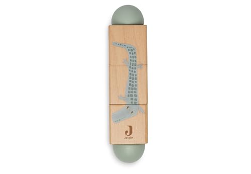 Jollein 105-001-67103 Holz-Dreh-Puzzle, Drehpuzzle, Jungle Jambo Jollein 105-001-67103 Holz-Dreh-Puzzle, Drehpuzzle, Jungle Jambo von Jollein