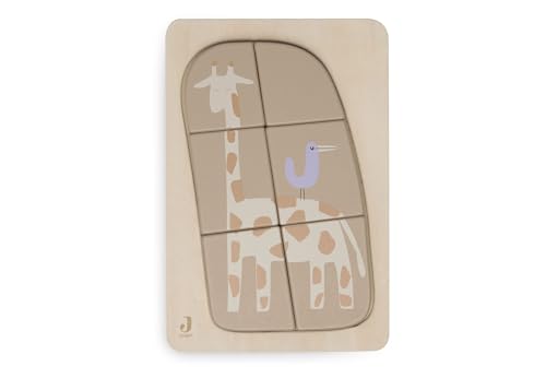Jollein 105-001-68049 Holzpuzzle, Giraffe Jollein 105-001-68049 Holzpuzzle, Giraffe von Jollein